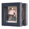 Shadow Box Frame 5x5 Shadow Box Display Case Cabinet Picture Frame with Linen Back Memorabilia Awards Medals Bouquet Photos Badge Pin Paw Print Memory Box For Keepsakes Black Small Mini